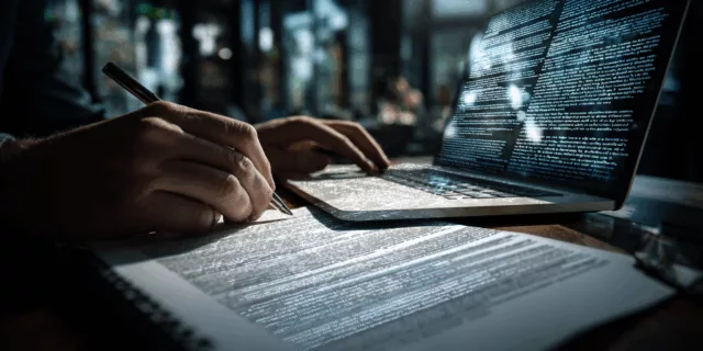 Analyze contracts using AI